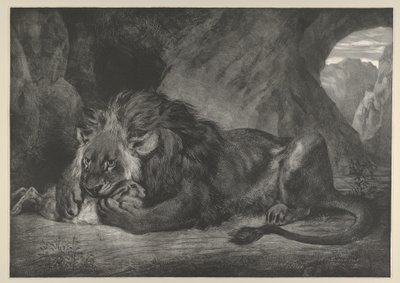 アトラス山脈のライオン, 1829-30., 1829-30. 作： Eugène Delacroix