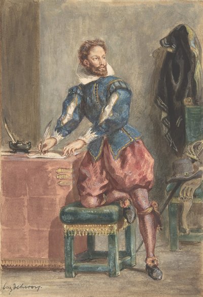 マチュリン・レニエ、カリフォルニア州。 1846年。 作： Eugène Delacroix