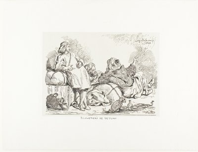 テトゥアンのラバ使い 作： Eugène Delacroix