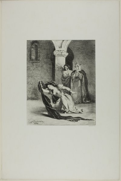 オフィーリアの歌 作： Eugène Delacroix