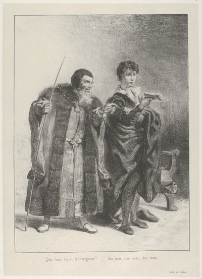 ポローニアスとハムレット, 1834-43., 1834-43. 作： Eugène Delacroix