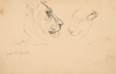 フランスのトゥールとその周辺の景色を描いたスケッチブック、1828～29年。 作： Eugène Delacroix