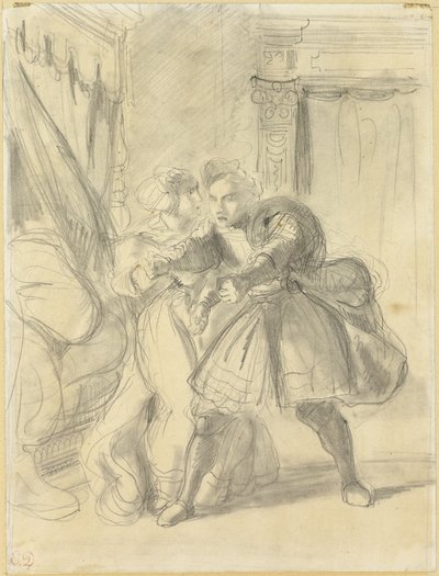 勉強 作： Eugène Delacroix