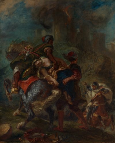 1846年のレベッカの拉致。 作： Ferdinand Victor Eugene Delacroix