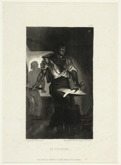 鍛冶屋 作： Eugène Delacroix