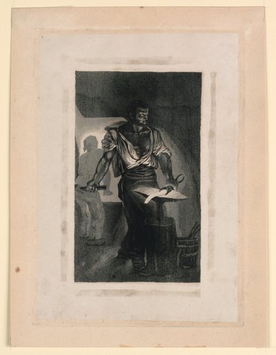 鍛冶屋 作： Eugène Delacroix