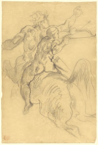 アキレスの教育 作： Eugène Delacroix