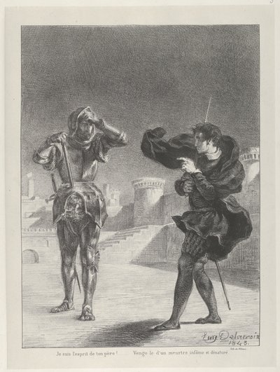 テラスの幽霊, 1843., 1843. 作： Eugène Delacroix