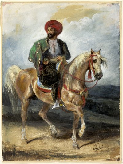 トルコ人ライダー 作： Eugène Delacroix