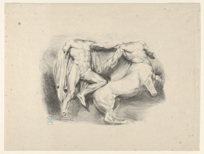 テセウス ケンタウロス エウリュトスの征服者、1825., 1825. 作： Eugène Delacroix