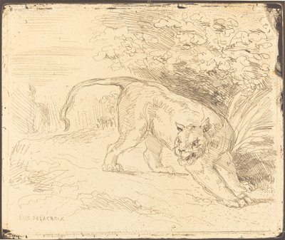 タイガーインストップ 作： Eugène Delacroix