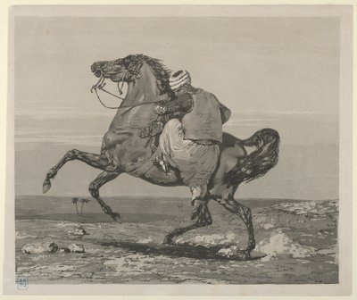 馬に乗るトルコ人、1824年、1824年。 作： Eugène Delacroix