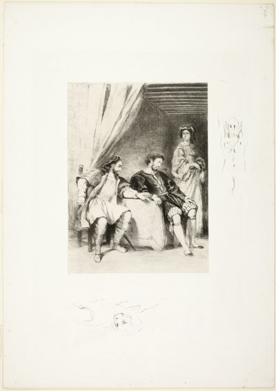 ゲッツに囚われの身となったヴァイスリンゲン 作： Eugène Delacroix
