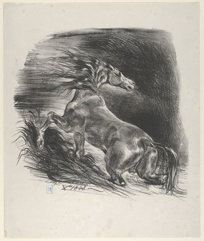 野生の馬, 1828., 1828. 作： Eugène Delacroix