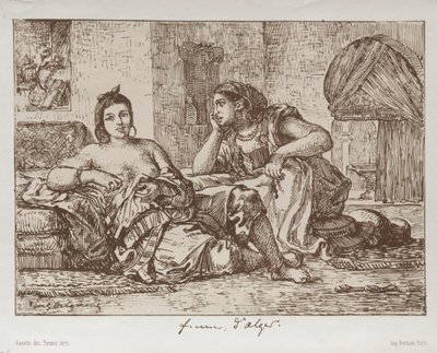 アルジェの女性 作： Eugène Delacroix