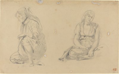 アルジェの女性、1833年。 作： Eugène Delacroix