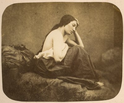 女性の肖像画 作： Eugène Durieu