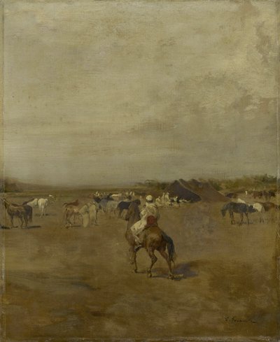アラビア野営地、1847年頃 作： Eugène Fromentin
