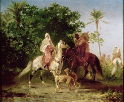狩りに出発 作： Eugène Fromentin