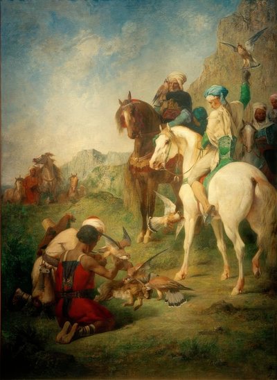 E.Fromentin、Falkenjagd in Algerien 作： Eugène Fromentin