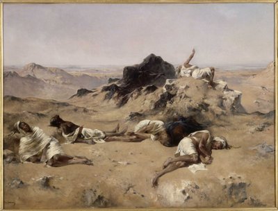 喉の渇きの土地喉の渇きの土地、1860年代。 作： Eugène Fromentin