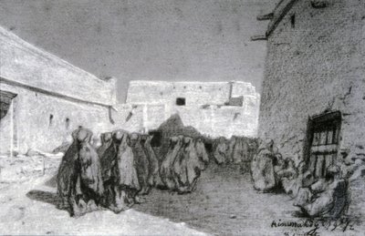 サヘルの村の行列 作： Eugène Fromentin