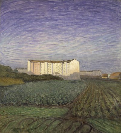 町の郊外、1899 作： Eugène Jansson