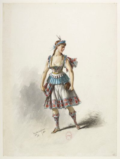 Btv1b84558104 71 - Saint-Saëns - Henry VIII - Maquettes de costumes - Lacoste - 69.衣装 作： Eugene Lacoste