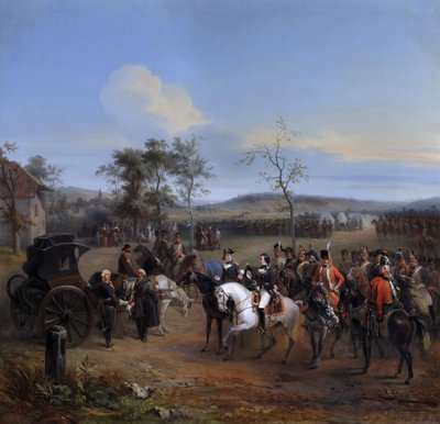 1792 年 7 月、グラヴロットでのシャルトル公爵シャルトル公爵とデスプレ将軍 作： Eugène Louis Charpentier
