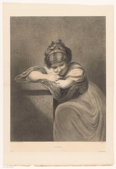 座っている女の子の肖像画 リュウセ (オブジェクトのタイトル) 作： Eugène Michel Joseph Abot
