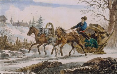 Kibitka, 1820 作： Eugéne Pluchart