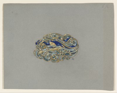 ブローチのデザイン 作： Eugene Grasset