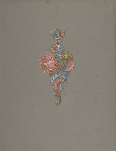 ペンダントのデザイン、 . 作： Eugene Grasset