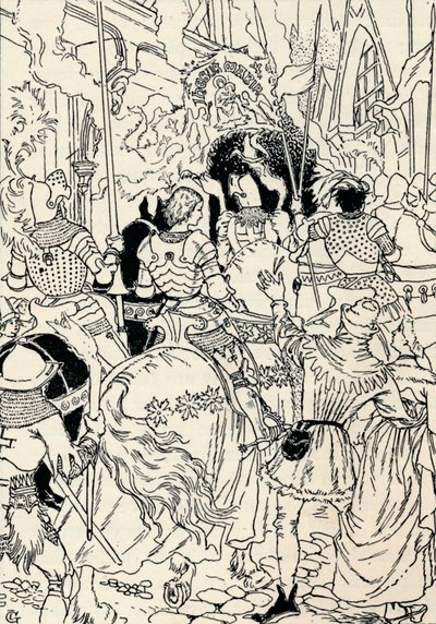 ジャンヌDArc、オーリンズ、c1895 作： Eugene Grasset