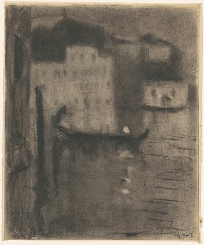 ゴンドラ、ヴェネツィアの夜 作： Eugène Vail