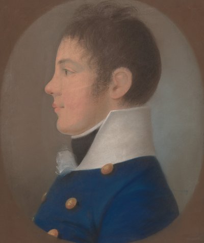 プロファイルの若い男の肖像 作： European 19th Century