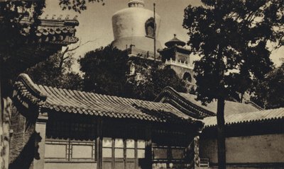 中国、北京、ボトル・パゴダ（モノクロ写真） 作： European Photographer
