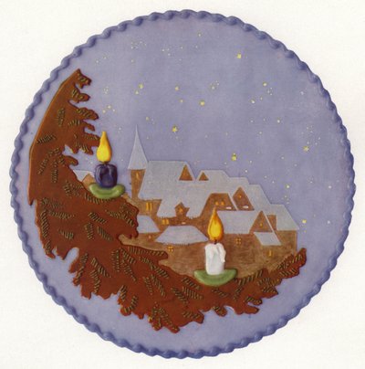 夜景入りクリスマスケーキ（写真） 作： European Photographer