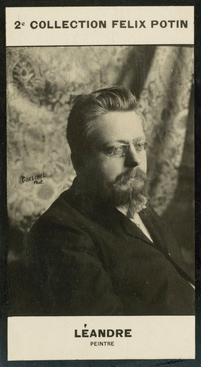 Leandre, Painter (モノクロ写真) 作： European Photographer