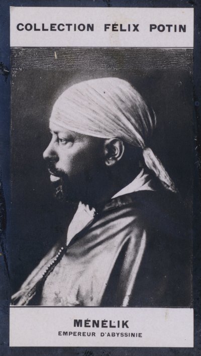 アビシニアン皇帝メネリック（1844年）（モノクロ写真 作： European Photographer