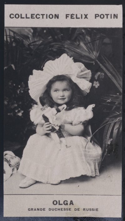 ロシア大公夫人オルガ（1895年）（モノクロ写真 作： European Photographer