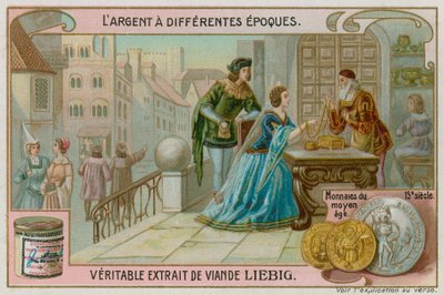 15世紀のヨーロッパの硬貨 作： European School