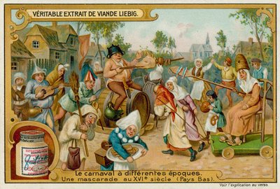 16世紀オランダの仮面カーニバル 作： European School