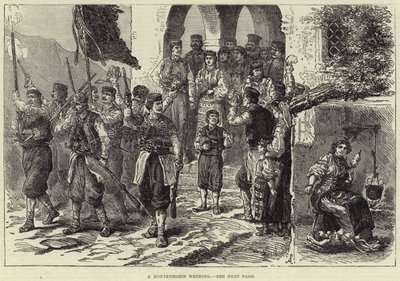 モンテネグロの結婚式(彫刻) 作： European School