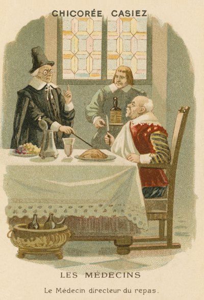何を食べるべきかを男に伝える医師 作： European School