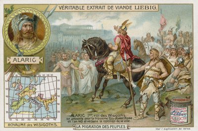 西ゴート族の王、アラリック1世は410ローマの降伏を受け入れる 作： European School