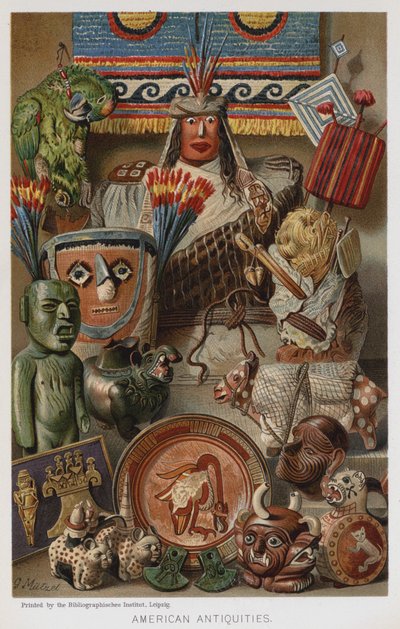 アメリカの古美術品 (クロモリソ) 作： European School