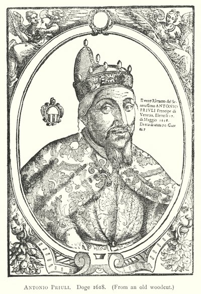 アントニオ・プリウリ、ドージェ 1618年（彫刻 作： European School