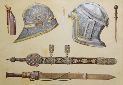 グラナダの最後のムーア人の王ボアブディルに属していた武器 作： European School