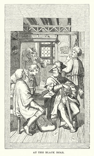 ブラックベアにて（彫刻 作： European School